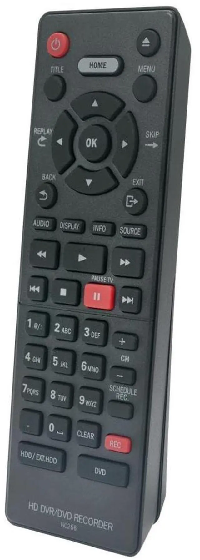 Alt view image 2 of 6 - NC266 NC266UH Remote Control for Magnavox HD DVR DVD Recorder | No programming or pairing needed, Replacement Remote Compatible Models MDR865H MDR868H MDR867H MDR865H/F7