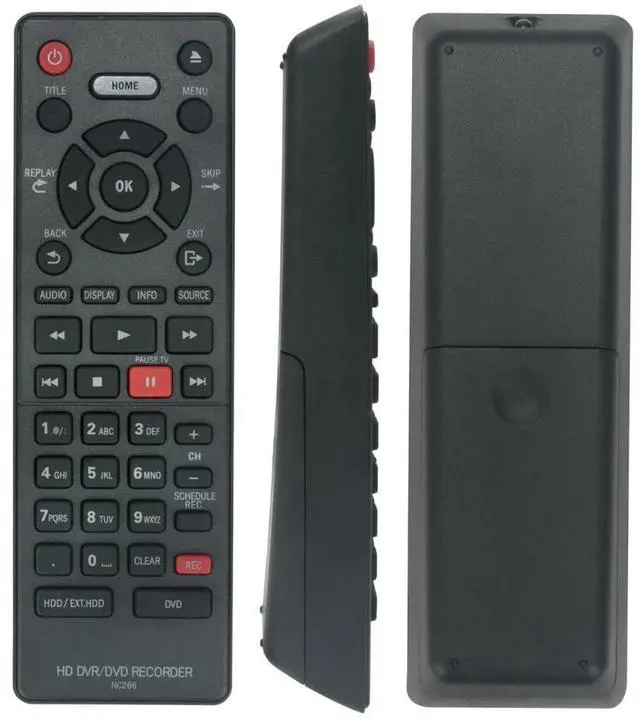 Alt view image 4 of 6 - NC266 NC266UH Remote Control for Magnavox HD DVR DVD Recorder | No programming or pairing needed, Replacement Remote Compatible Models MDR865H MDR868H MDR867H MDR865H/F7