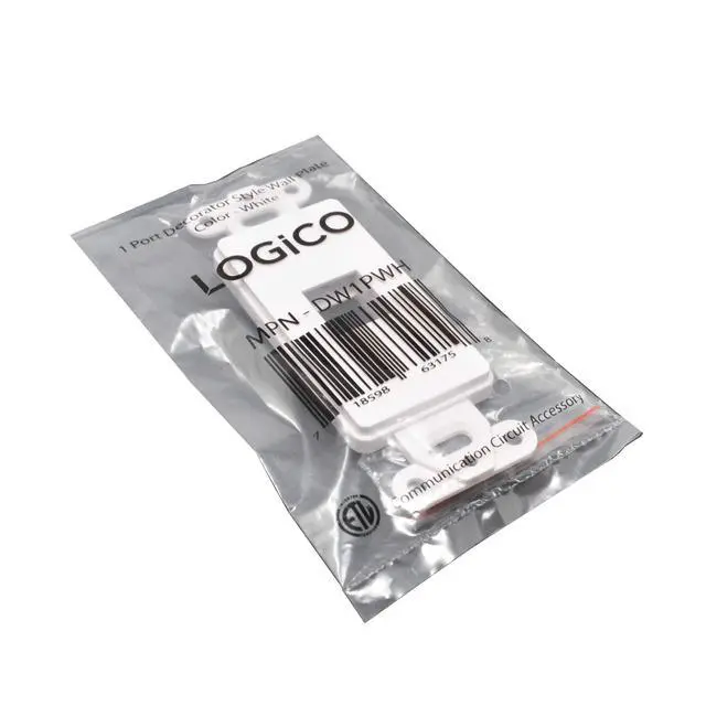 Alt view image 4 of 4 - Best 25pcs Decorator Style Keystone Jack 1 Port Modular Wall Insert Cover Plate White