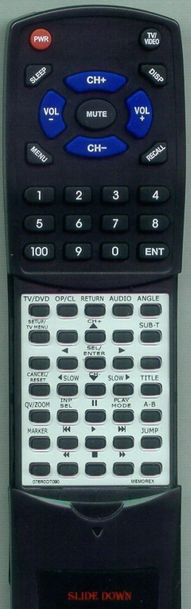 Main image of Replacement Remote Control for Orion 07660DT04B, 076R0DT060, SC975, MVD2009CB