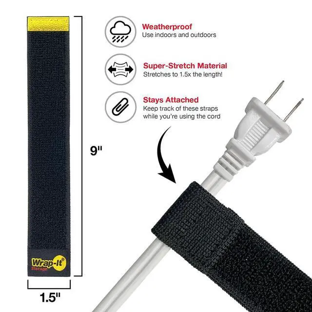 Alt view image 5 of 5 - Wrap-It 9" Selfie Straps, 5-Pack