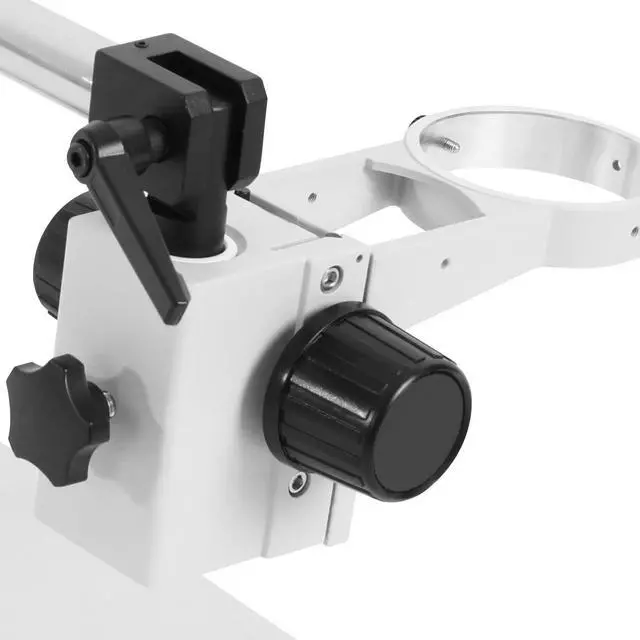 Alt view image 6 of 7 - 360° Rotating Binocular/Tribocular Microscope Bracket, Horizontally and Vertically Adjustable Microscope Stand 76mm Inner Diameter for Science, Laboratory, Industry