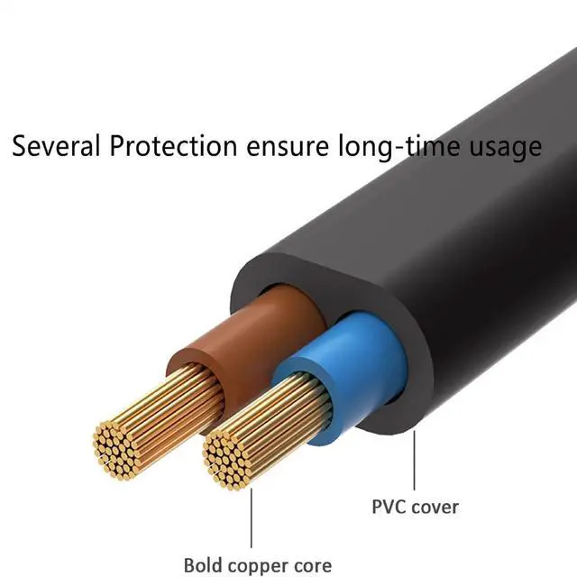 Alt view image 2 of 5 - 10ft UL Listed 18AWG AC Power Cord Cable Replacement for DWE4887 DW400 DW402 DW802 Electric Grinder