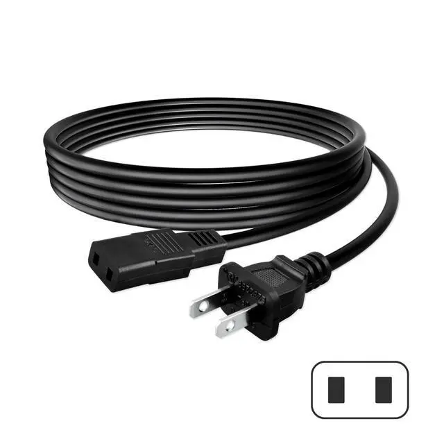Alt view image 2 of 4 - 8ft Power Cord Lead for Premium Technology PWC-178 IEC C9 to NEMA 1-15P Cable PWC178