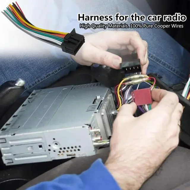 Alt view image 4 of 5 - 2024 Version Car Wire Harness Replacement for Kenwood Car Radio DDX376BT DDX396 DMX706S DPX503BT DPX540BT KDCBT360U KDCBT378U KDCX304 KMMBT250U KMMBT260U KMMBT325U KMRD378BT KMRM328BT