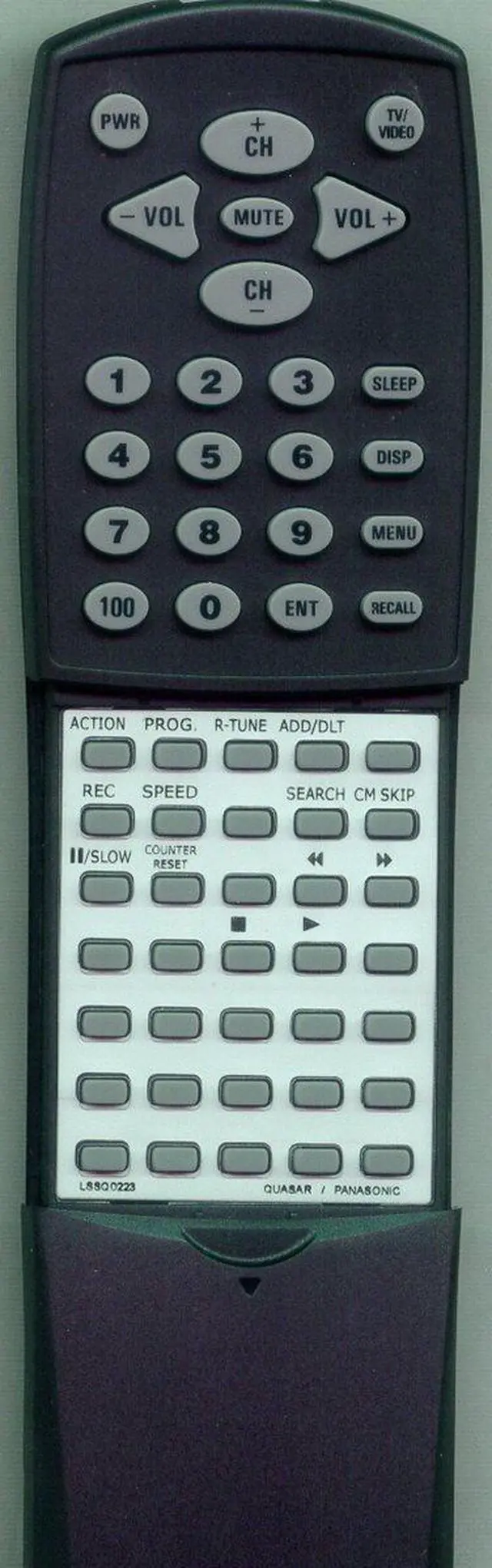 Main image of Replacement Remote Control for PANASONIC PVL550, VV1300, VV1330S, LSSQ0223, VV1330SA