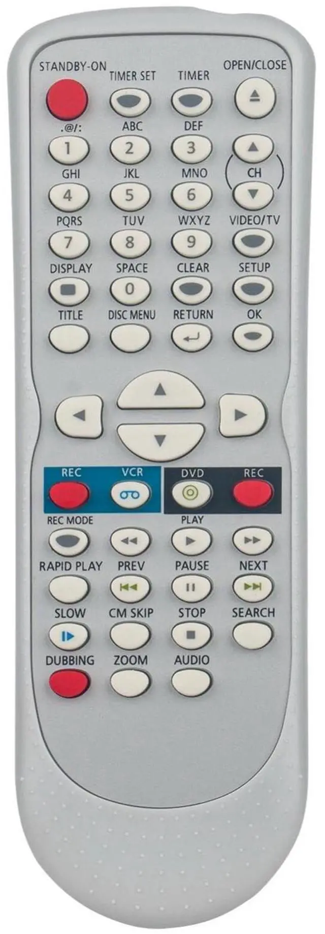 Main image of NB654 NB654UD Replacement Remote Control for Funai DVD VCR Combo DVD | Use in Living Rooms or Rooms, No programming or pairing needed, Replace Remote Compatible Models SV2000 WV20V6
