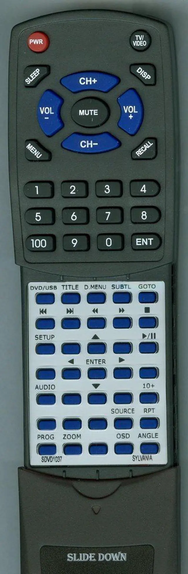 Main image of Replacement Remote for Sylvania SDVD1037