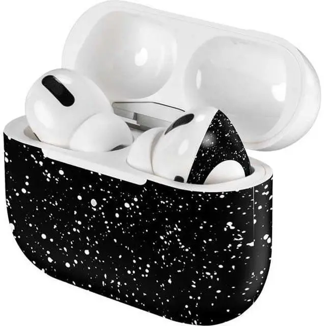 Alt view image 4 of 4 - Decal Audio Skin Compatible with Apple AirPods Pro - Black Speckle Design