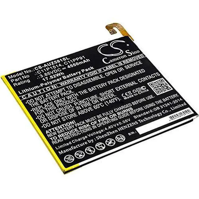 Alt view image 3 of 4 - Li-Polymer Replacement Battery for P008 ZT581KL ZenPad 3 8.0 Z581KL ZenPad Z8 XLTE Zenpad Z8 PN C11PP91 M619 C11P1514 0B200-01970000 4550mAh
