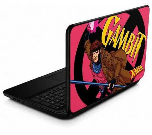 Main image of Decal Laptop Skin Compatible with 15.6 in 15-d038dx - Officially Licensed Marvel X-Men Gambit Design