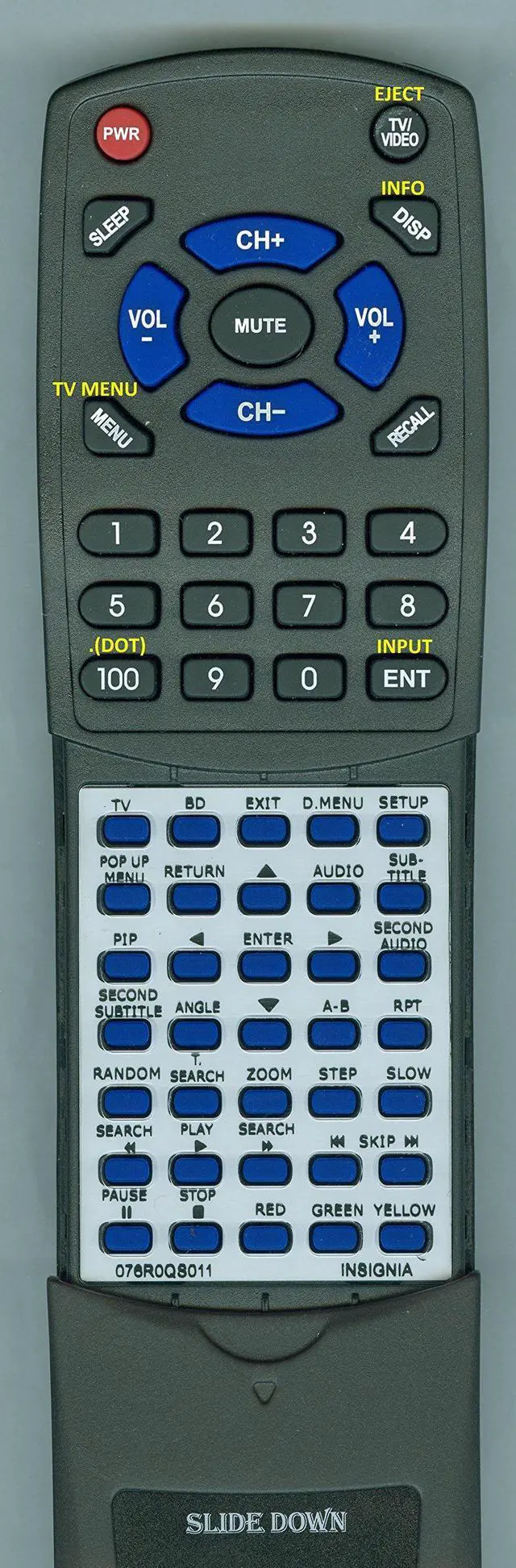 Main image of Replacement Remote for Insignia 076R0QS011, NSLBD32X10A