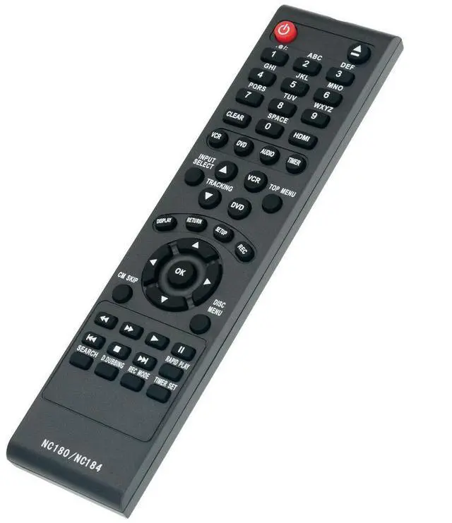 Alt view image 2 of 7 - New NC180 NC180UH Replace Remote Control for Funai DVD VCR ZV427FX4 ZV427FX4A