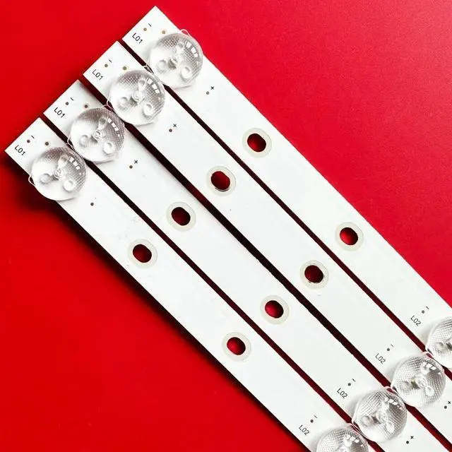 Alt view image 3 of 4 - New LED Backlight Strips (8) for LG LB-DM3030-GJ0D35504X9GB09-1-T TPT500B5-U1T01.D 50UM6900PUA 50UM6900