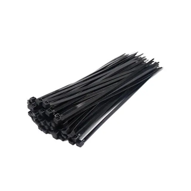 Alt view image 3 of 7 - Self-Locking Plastic Nylon Tie 100 PCS Black 5X300cable Tie Fastening Ring3X200 Cable Tie Zip Wraps Strap Nylon Cable Set(5x300mm)