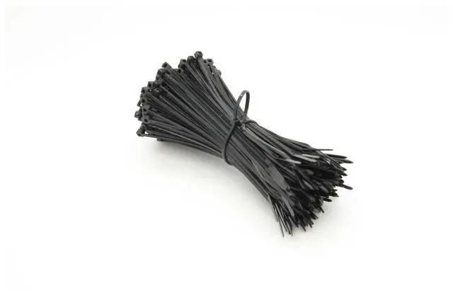 Alt view image 7 of 7 - Self-Locking Plastic Nylon Tie 100 PCS Black 5X300cable Tie Fastening Ring3X200 Cable Tie Zip Wraps Strap Nylon Cable Set(5x300mm)