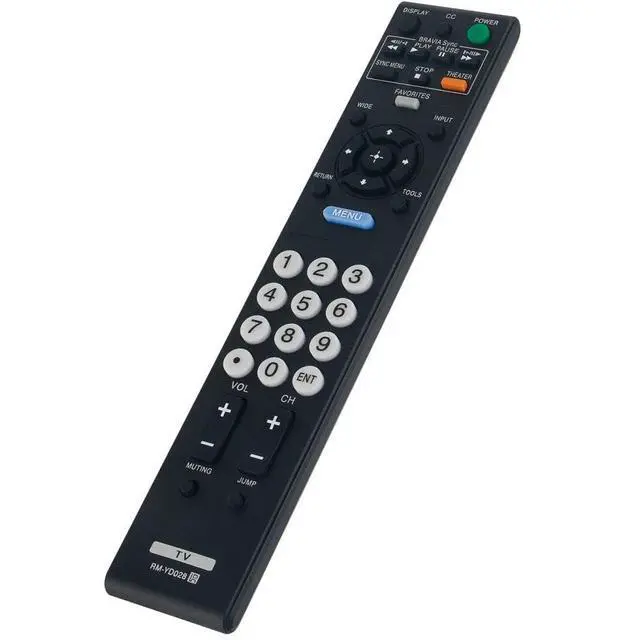 Alt view image 3 of 5 - RM-YD028 TV Remote Control for Sony TV in Living Rooms or Rooms | Size approximately About 8 x 2 x 0.6 in, Replacement Remote Compatible Models KDL-19L5000 KDL19M4000 KDL19M4000/D