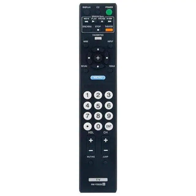 Alt view image 5 of 5 - RM-YD028 TV Remote Control for Sony TV in Living Rooms or Rooms | Size approximately About 8 x 2 x 0.6 in, Replacement Remote Compatible Models KDL-19L5000 KDL19M4000 KDL19M4000/D