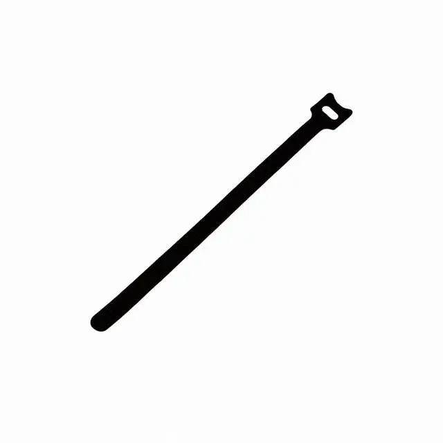 Alt view image 3 of 5 - 10 Inch Hook and Loop Reusable Strap Cable Cord Wire Ties 25 Pack Black