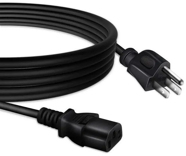 Main image of 5ft UL AC Power Cable Compatible with Dell D2421H D2719HGF D2721H E2222H E2222HS LED Monitor
