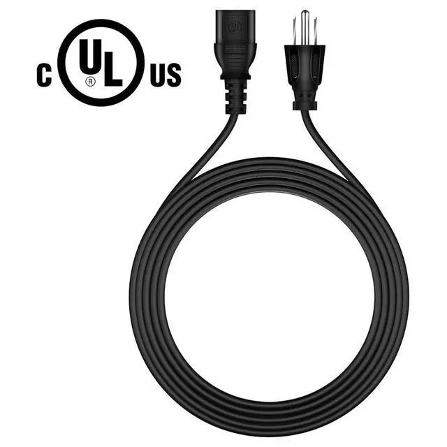 Alt view image 3 of 5 - 5ft UL AC Power Cable Compatible with Dell D2421H D2719HGF D2721H E2222H E2222HS LED Monitor
