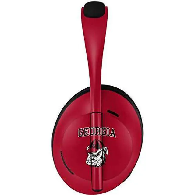 Alt view image 2 of 4 - Decal Audio Skin Compatible with Bose Noise Cancelling Headphones 700 - Officially Licensed University of Georgia Bulldogs Logo Design