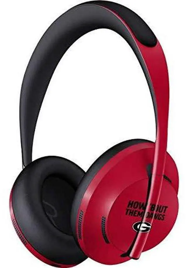 Main image of Decal Audio Skin Compatible with Bose Noise Cancelling Headphones 700 - Officially Licensed University of Georgia How Bout Them Dawgs Design