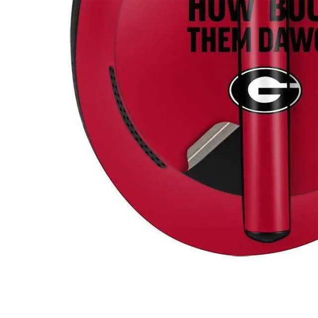 Alt view image 2 of 3 - Decal Audio Skin Compatible with Bose Noise Cancelling Headphones 700 - Officially Licensed University of Georgia How Bout Them Dawgs Design