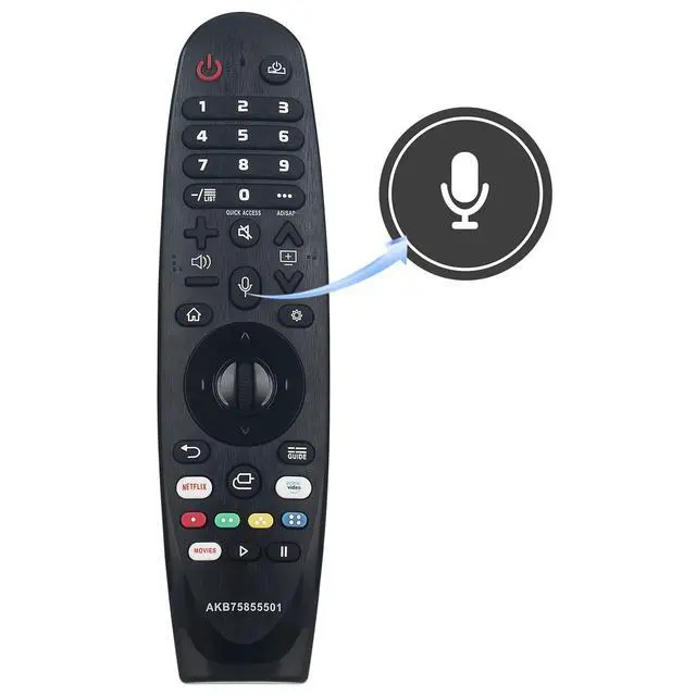 Alt view image 3 of 7 - AKB75855501 MR20GA Replacement Voice Magic Remote Compatible with LG TV | 75NANO80UNA 65NANO79UNA 65NANO80UNA 55NANO80UNA 55NANO81ANA 55NANO81UN 49NANO81ANA 49NANO81UNA 49NANO80UNA 75NANO85UNA