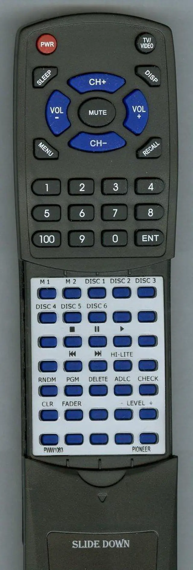 Main image of Replacement Remote Control for Pioneer PDDM802, PWW1083, CUPD066