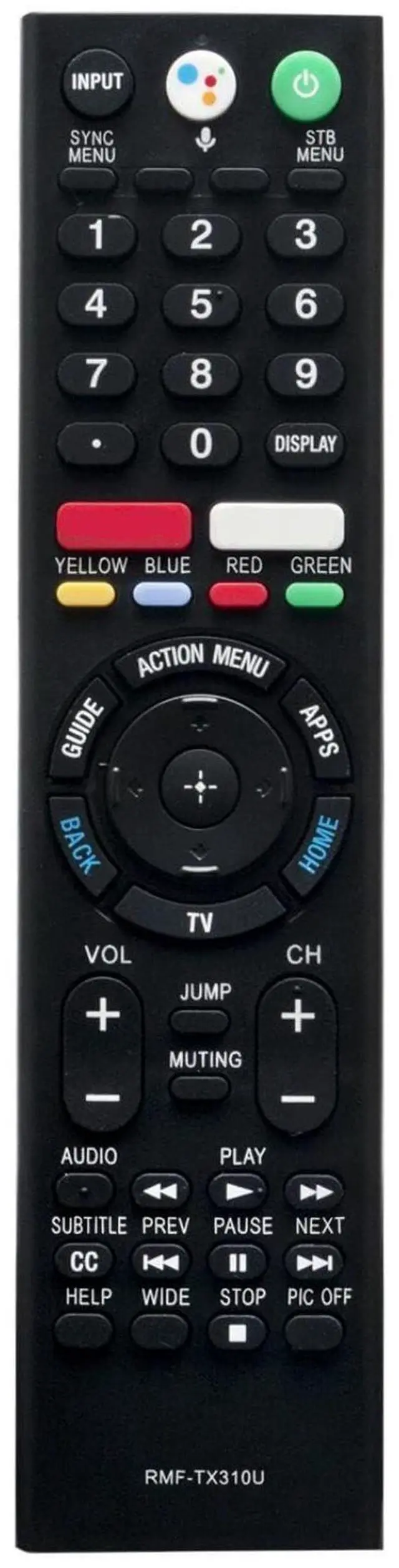 Main image of RMF-TX310U TV Bluetooth Voice Remote Control for Sony TV | Replacement Remote Compatible Models XBR-43X800G XBR-75X800G XBR-65X800G XBR-49X800G XBR-55X800G