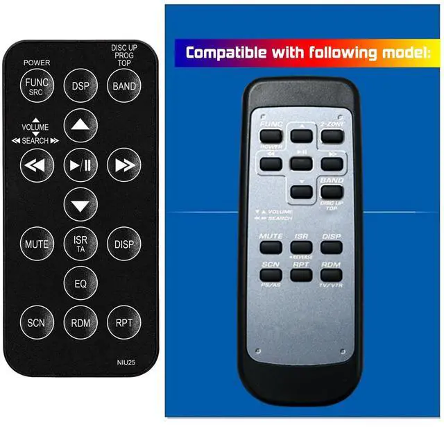Main image of Replacement Remote Control for Clarion Car Audio Video System RCB-164 930UFE831377 RTRCB164 RCB164 DB345 DXZ935 DXZ645MP DXZ735MP DXZ535 DXZ845MC DXZ445 DXZ945MP DXZ435 DXZ545MP DB245 DXZ745MP