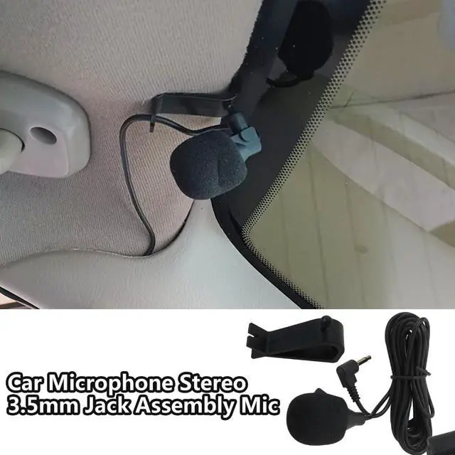 Alt view image 3 of 5 - 2024 Updated Car Microphone Stereo 3.5mm Jack Assembly Mic Car Radio Microphone for Kenwood Power Acoustik JVC Sony Jensen Alpine Car Vehicle Head Unit Bluetooth Enabled Audio GPS DVD