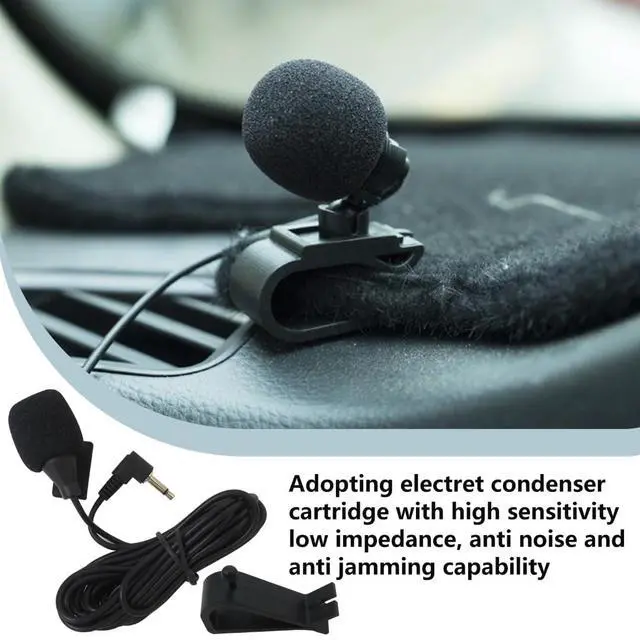 Alt view image 4 of 5 - 2024 Updated Car Microphone Stereo 3.5mm Jack Assembly Mic Car Radio Microphone for Kenwood Power Acoustik JVC Sony Jensen Alpine Car Vehicle Head Unit Bluetooth Enabled Audio GPS DVD