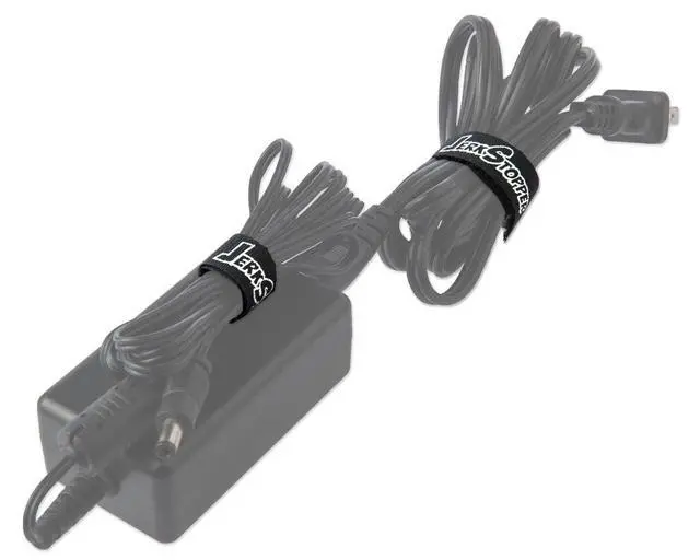 Alt view image 4 of 5 - JerkStopper ProTab Small Cable Ties for A/C, USB, HDMI and Music Cables Up to 15' Length, Set of 10