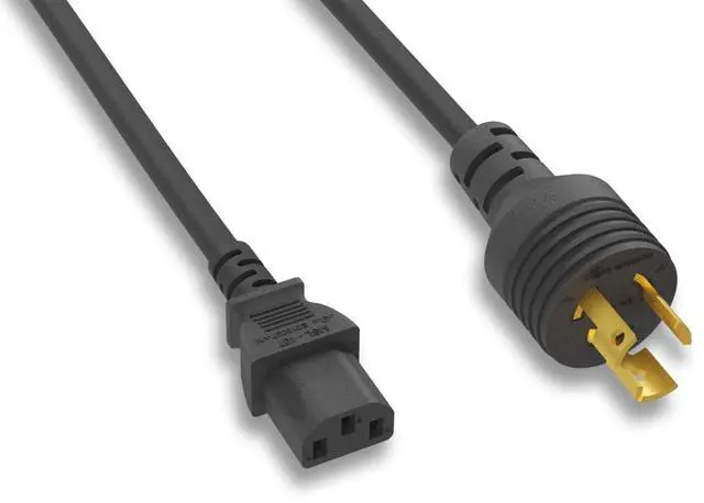 Main image of Heavy Duty Locking Power Cord L5-15/C13 14AWG 15A 125V 15FT
