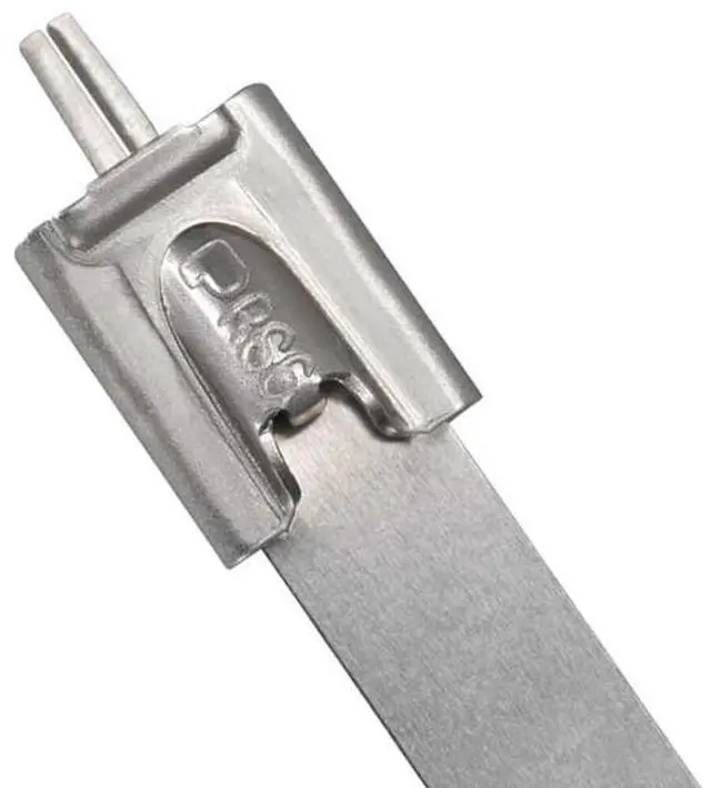 Main image of MRS2LH-L4 Pan-Steel 360 Degree Radial Seal Retained Tension Tie, Light-Heavy, 304 Stainless Steel, 12.2" Length (50-Pack)