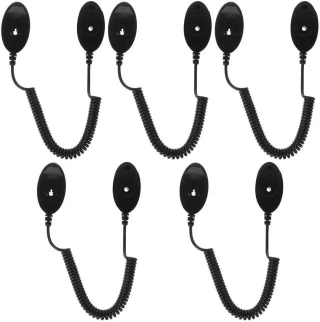 Main image of Retractable Remote Control Tether, Self-Adhesive Leash, 5 Pack | Keeps shared devices within reach, helps reduce misplacement in guest rooms, classrooms, counters, and service areas