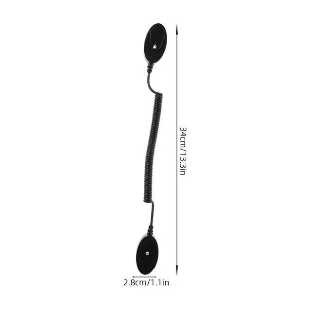 Alt view image 2 of 7 - Retractable Remote Control Tether, Self-Adhesive Leash, 5 Pack | Keeps shared devices within reach, helps reduce misplacement in guest rooms, classrooms, counters, and service areas