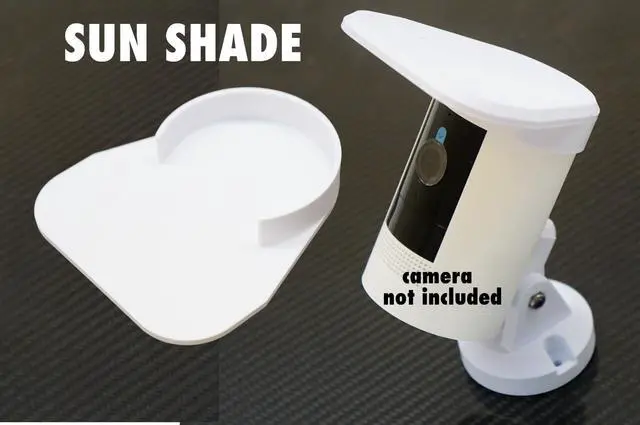 Alt view image 3 of 7 - Sun Shade Hood Canopy Cover Upgrade for Ring Stick Up Cam Outdoor Camera (Rain and Elements Protector)