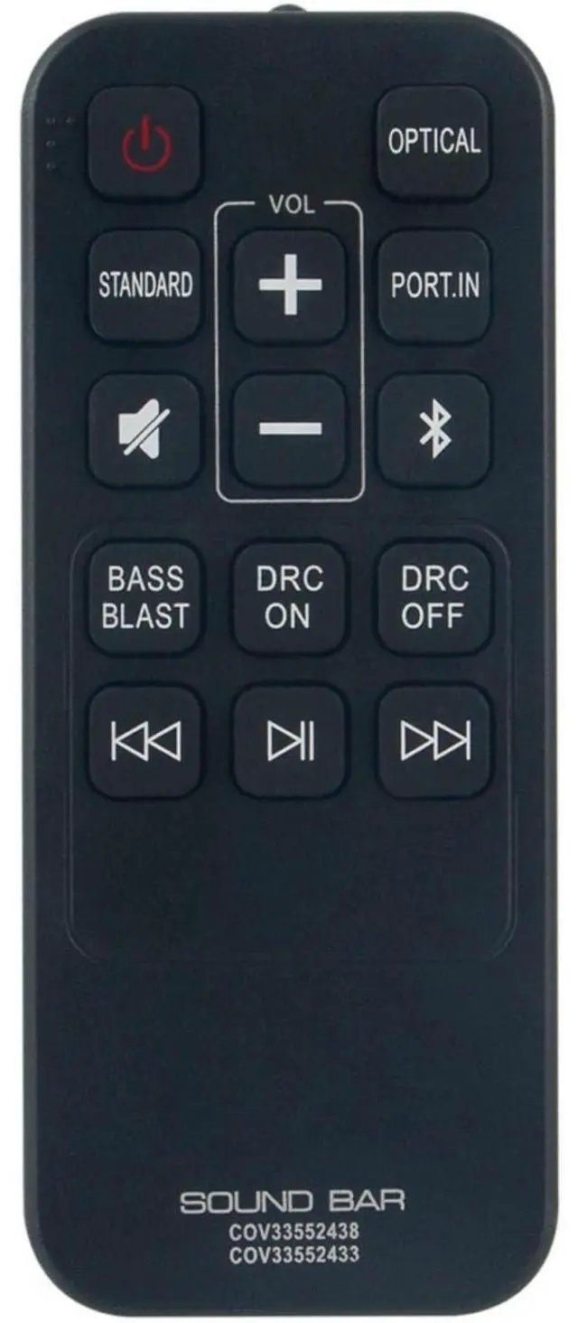 Main image of COV33552438 COV33552433 Remote Control Compatible for LG Sound Bar | Replace Remote Control No programming or paring needed, Compatible models SK1