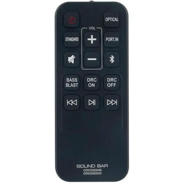 Alt view image 4 of 4 - COV33552438 COV33552433 Remote Control Compatible for LG Sound Bar | Replace Remote Control No programming or paring needed, Compatible models SK1