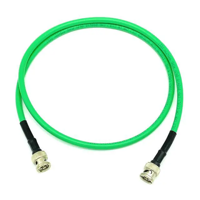 Alt view image 4 of 4 - 3ft 3G/6G HD SDI BNC Cable Belden 1505A RG59 - Green