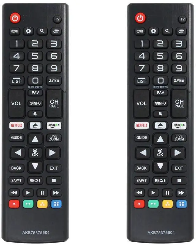 Main image of 2-Pack AKB75375604 Remote Control Replacement | Compatible with LG 75UJ6470 TV