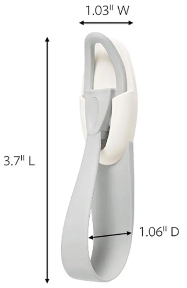 Alt view image 2 of 4 - Strong Cord Bundlers for Desk, Cable Management Organizer with 2 Hooks and 3 Adhesive Strips for Computer, Printer, TV, Router, Cables, Cord Wrap, (White)