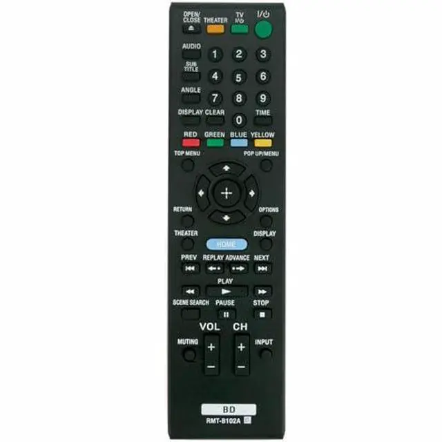 Alt view image 4 of 4 - RMT-B102A DVD Remote Control for Sony Blu-ray Disc DVD Player | No programming or pairing needed, Replacement Remote Compatible Models BDP-S350 BDP-BX1 BDP-S350B BDPS350