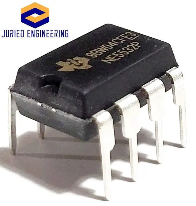 Alt view image 2 of 7 - NE5532P NE5532 Dual Low-Noise High-Speed Audio Operational Amplifier Op Amp Breadboard-Friendly IC DIP-8 (Pack of 10)