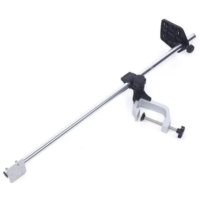 Alt view image 7 of 7 - Universal Fish Finder Mount Portable Transducer Bracket 360° Adjustable Rotating Fishfinder Bracket Transducer Mounting Arm