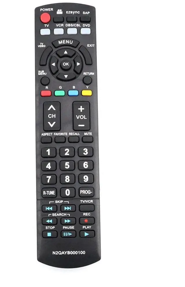Main image of N2QAYB000100 TV Remote Control for Panasonic TV in Living Rooms or Rooms | Replacement Remote Replace Models N2QAYB000102 N2QAYB000103 N2QAYB000221 N2QAYB000321 N2QAYB000323