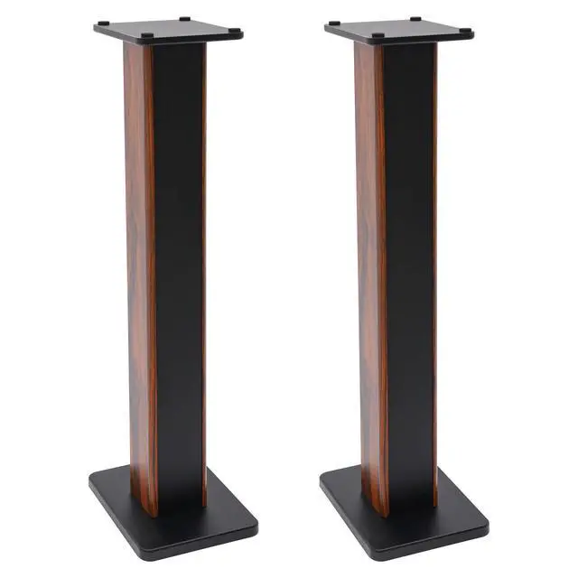 Alt view image 4 of 7 - Speaker Stands, 34 Inch Speaker Stands Pair for Surround Sound, Heavy Duty Freestanding Bookshelf Speaker Stand for Living Room, Bedroom, Study